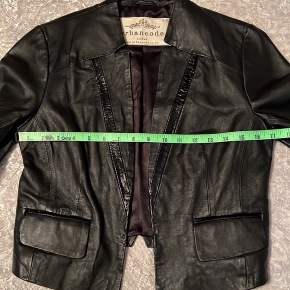 Urban Code Black Leather Jacket - Picture 6 of 7